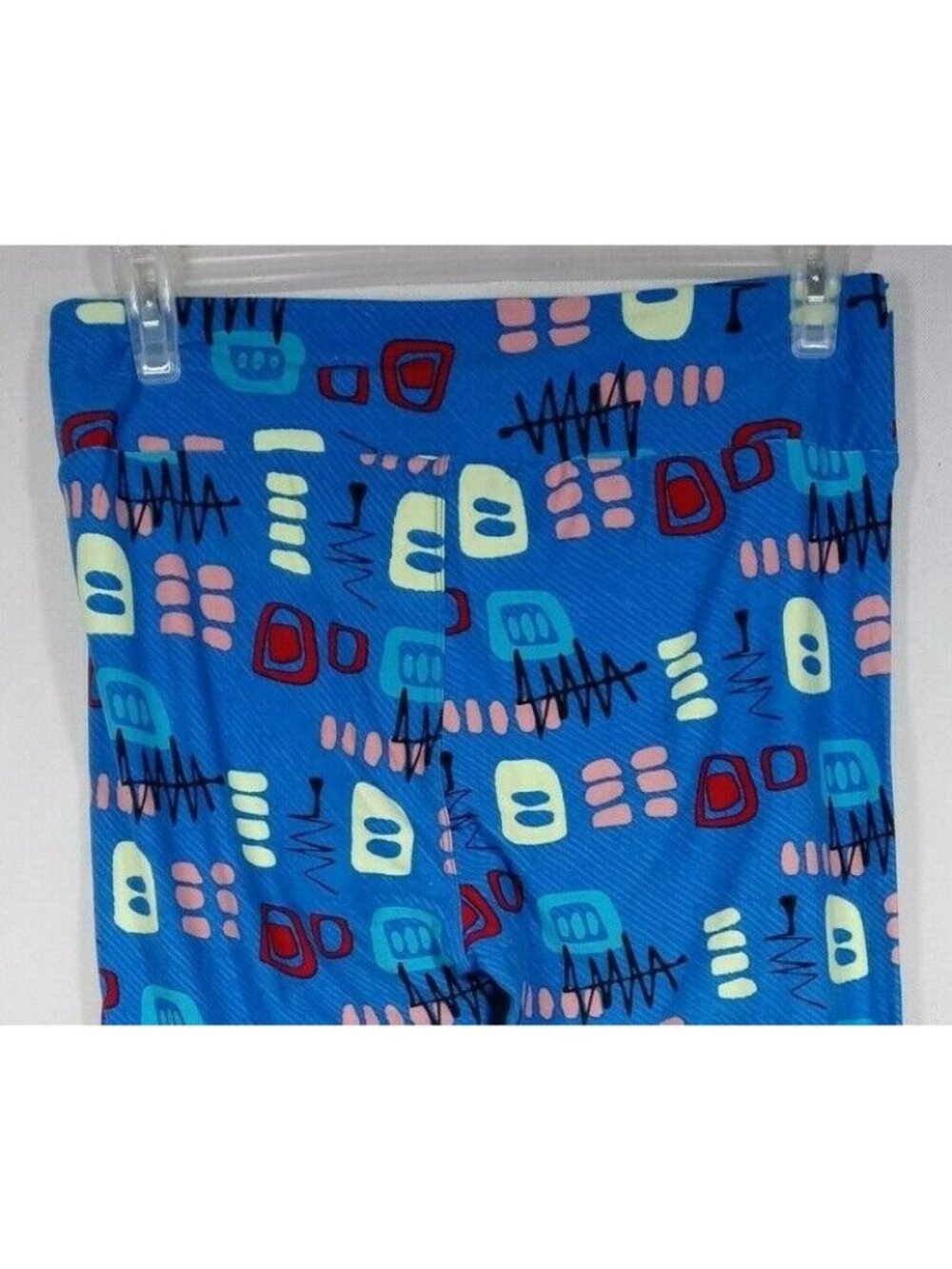 NEW LuLaRoe Tall & Curvy Leggings Blue With Colorful Fun Designs